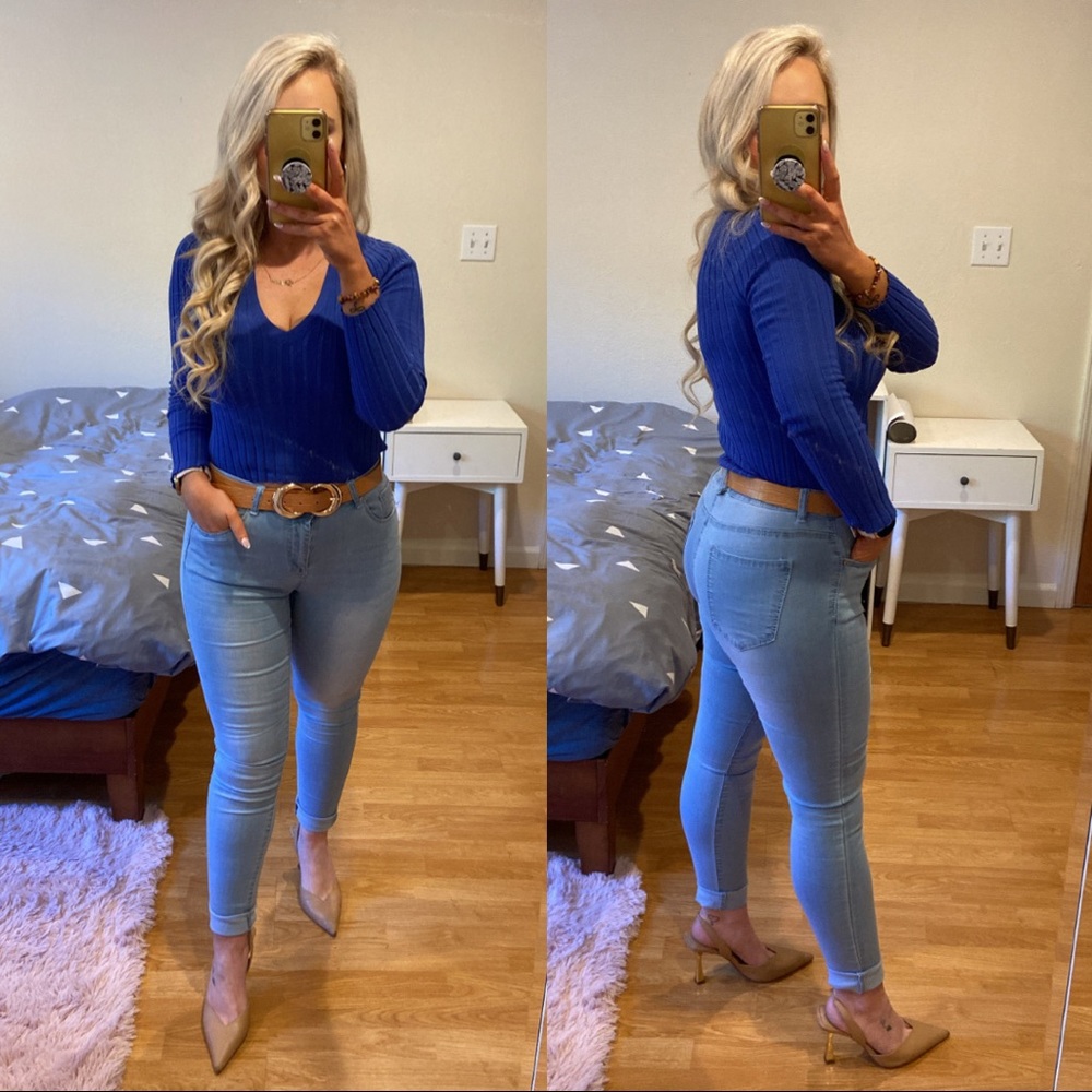 SHAPE UP SKINNY JEANS - LIGHT BLUE